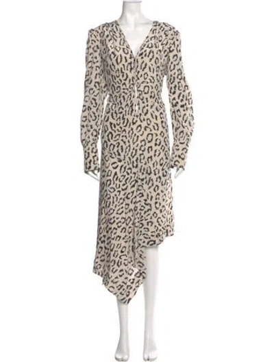 Pre-owned A.l.c Silk Long Dress W/ Tags In Neutral