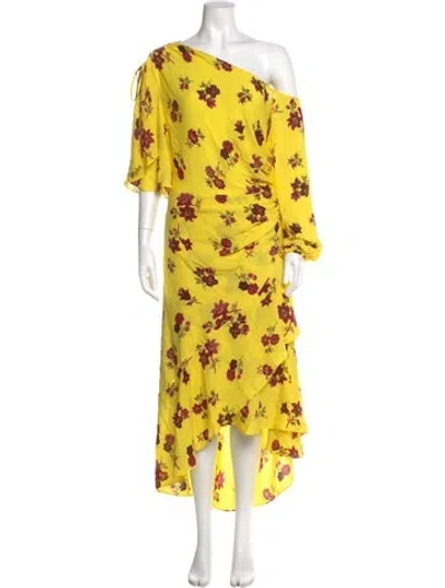 Pre-owned A.l.c Silk Long Dress In Yellow