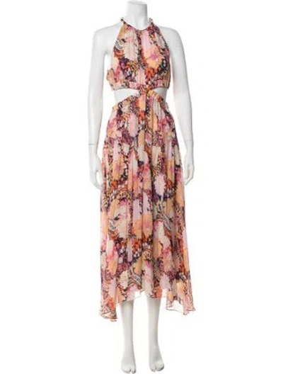 Pre-owned A.l.c Silk Long Dress In Yellow