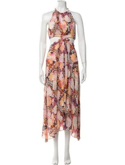 Pre-owned A.l.c Silk Long Dress In Yellow