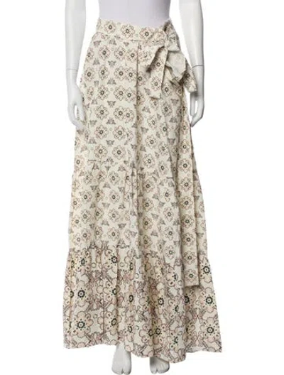 Pre-owned A.l.c Silk Long Skirt In Neutral