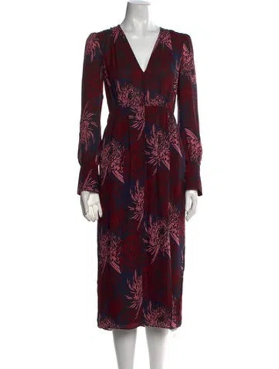 Pre-owned A.l.c Silk Midi Length Dress