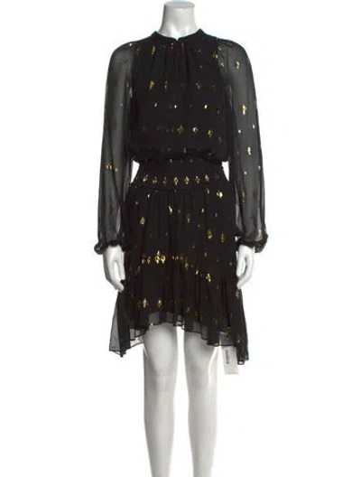 Pre-owned A.l.c Silk Midi Length Dress In Black