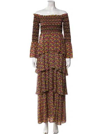 Pre-owned A.l.c Silk Midi Length Dress In Black