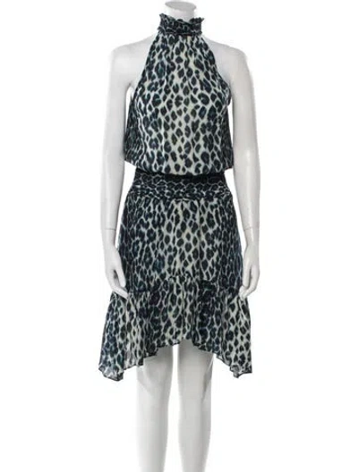 Pre-owned A.l.c Silk Midi Length Dress In Black