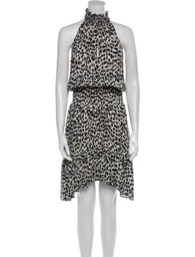 Pre-owned A.l.c Silk Midi Length Dress In Black