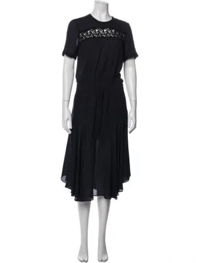 Pre-owned A.l.c Silk Midi Length Dress In Blue