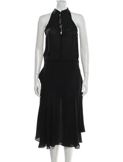 Pre-owned A.l.c Silk Midi Length Dress In Gray