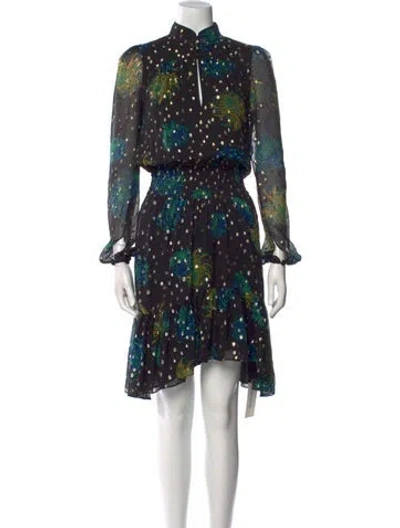 Pre-owned A.l.c Silk Midi Length Dress In Multi