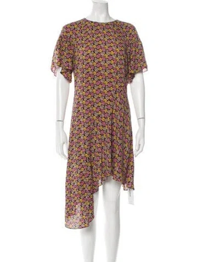 Pre-owned A.l.c Silk Midi Length Dress In Multi