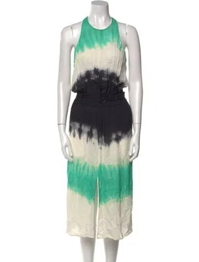 Pre-owned A.l.c Silk Midi Length Dress In Multi