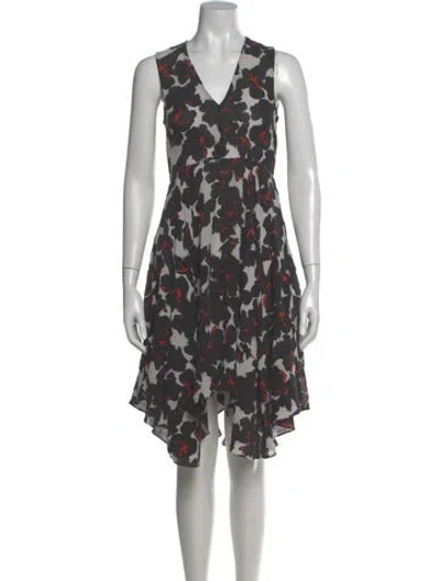 Pre-owned A.l.c Silk Midi Length Dress In Multi