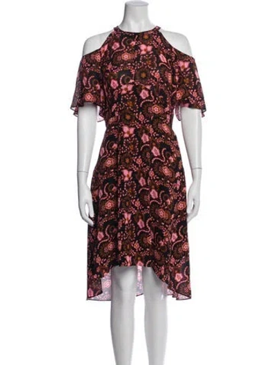 Pre-owned A.l.c Silk Midi Length Dress In Multi