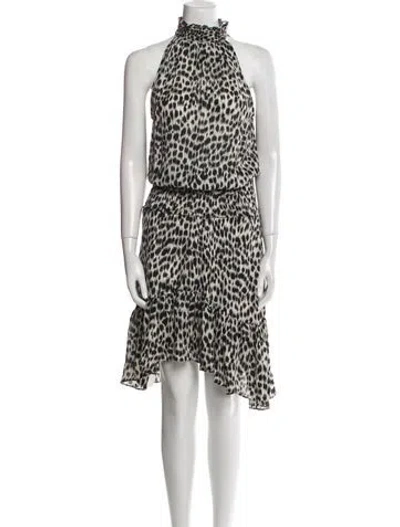 Pre-owned A.l.c Silk Midi Length Dress In Neutral