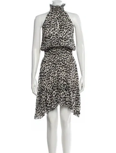 Pre-owned A.l.c Silk Midi Length Dress In Neutral