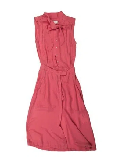 Pre-owned A.l.c Silk Midi Length Dress In Pink