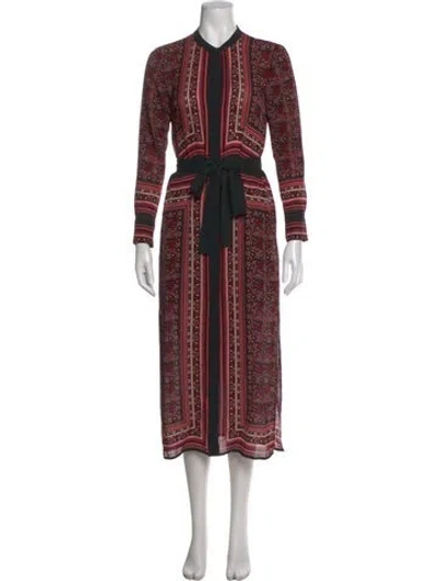 Pre-owned A.l.c Silk Midi Length Dress In Pink