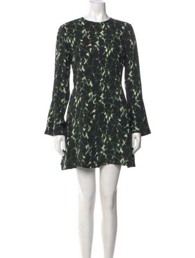Pre-owned A.l.c Silk Mini Dress In Black