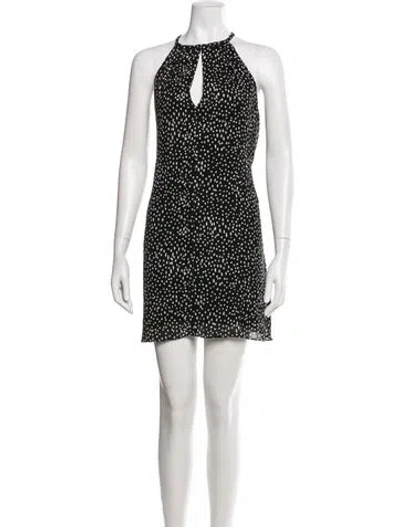 Pre-owned A.l.c Silk Mini Dress In Black