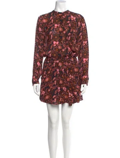 Pre-owned A.l.c Silk Mini Dress In Black