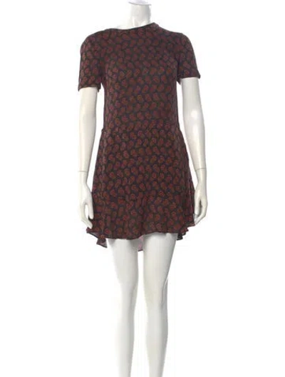 Pre-owned A.l.c Silk Mini Dress In Black