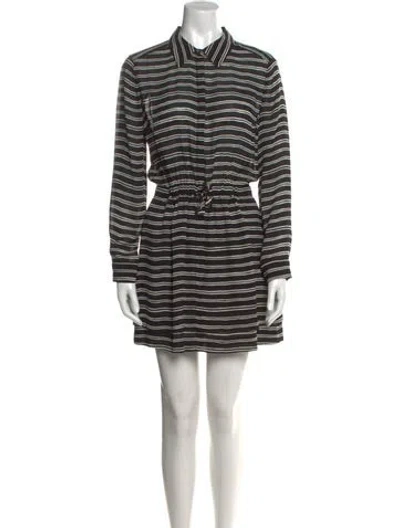 Pre-owned A.l.c Silk Mini Dress In Black