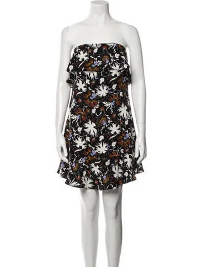 Pre-owned A.l.c Silk Mini Dress In Black