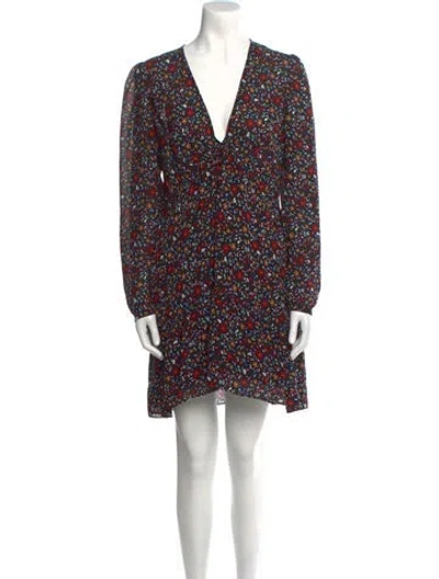 Pre-owned A.l.c Silk Mini Dress In Black