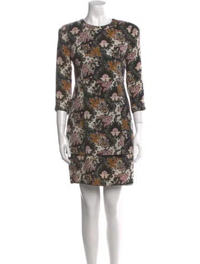 Pre-owned A.l.c Silk Mini Dress In Black