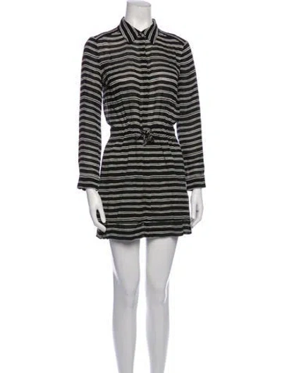 Pre-owned A.l.c Silk Mini Dress In Black