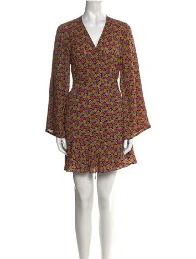 Pre-owned A.l.c Silk Mini Dress In Black