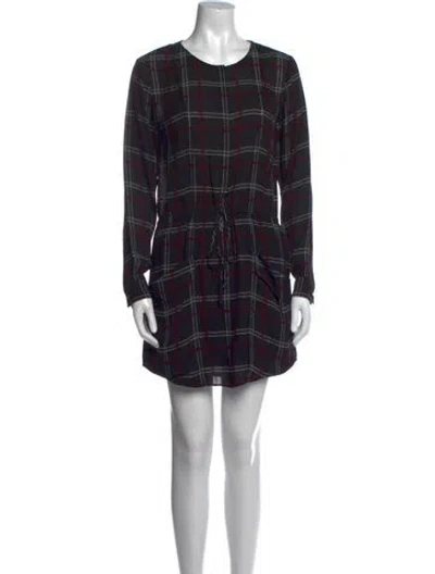 Pre-owned A.l.c Silk Mini Dress In Black