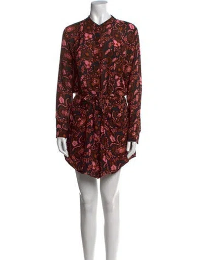 Pre-owned A.l.c Silk Mini Dress In Black