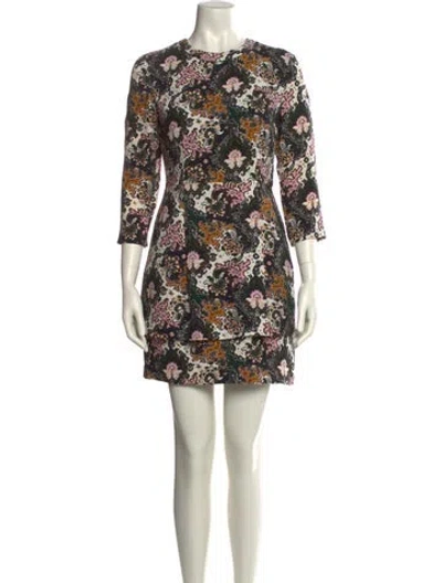 Pre-owned A.l.c Silk Mini Dress In Black