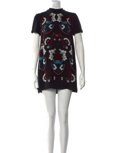 Pre-owned A.l.c Silk Mini Dress In Black