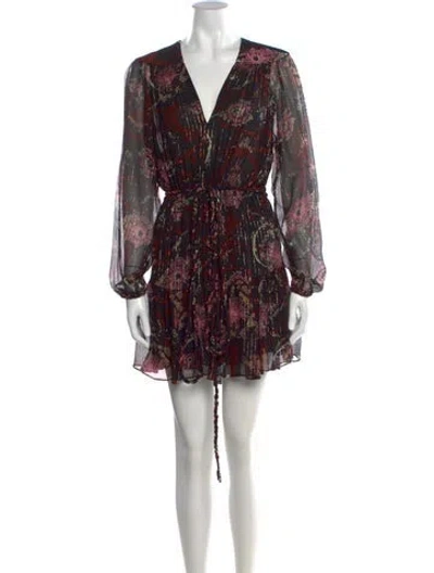 Pre-owned A.l.c Silk Mini Dress In Black
