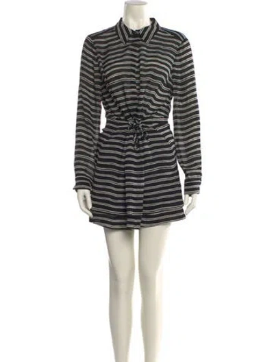 Pre-owned A.l.c Silk Mini Dress In Black