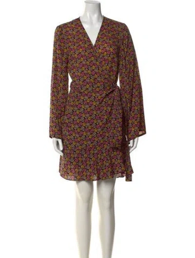 Pre-owned A.l.c Silk Mini Dress In Black