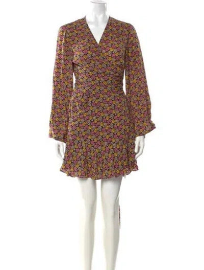 Pre-owned A.l.c Silk Mini Dress In Black