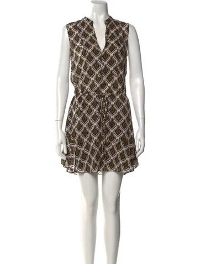Pre-owned A.l.c Silk Mini Dress In Black