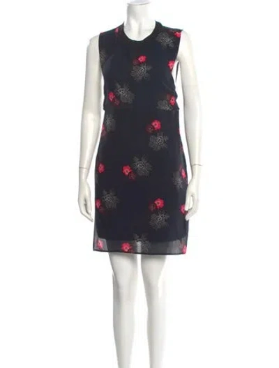 Pre-owned A.l.c Silk Mini Dress In Black