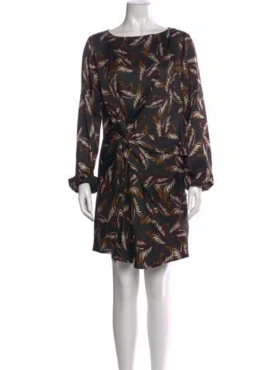 Pre-owned A.l.c Silk Mini Dress In Black