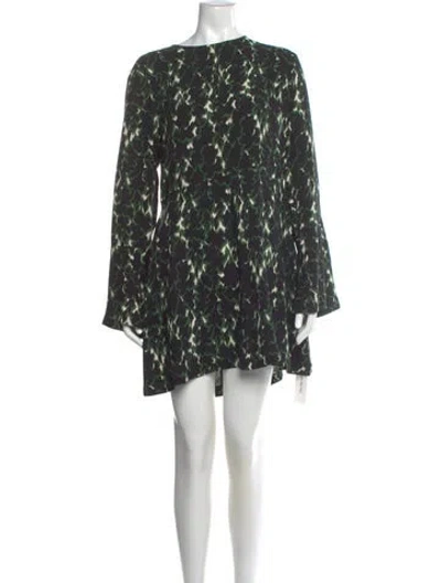 Pre-owned A.l.c Silk Mini Dress In Black
