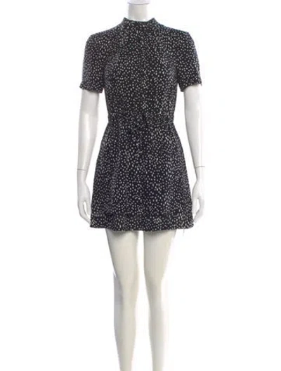 Pre-owned A.l.c Silk Mini Dress In Black