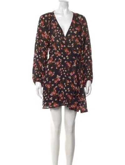Pre-owned A.l.c Silk Mini Dress In Black