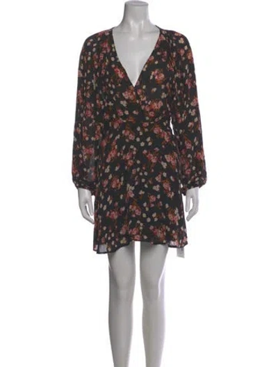 Pre-owned A.l.c Silk Mini Dress In Black