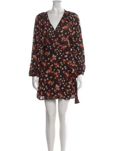 Pre-owned A.l.c Silk Mini Dress In Black