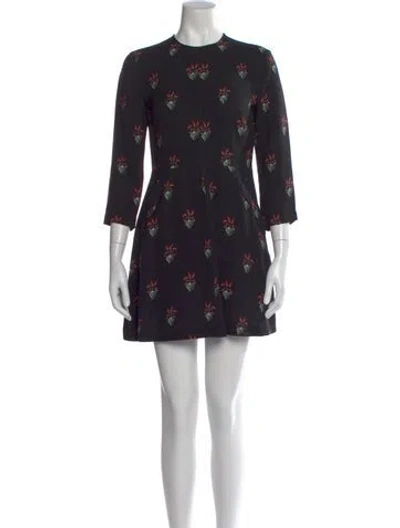 Pre-owned A.l.c Silk Mini Dress In Black
