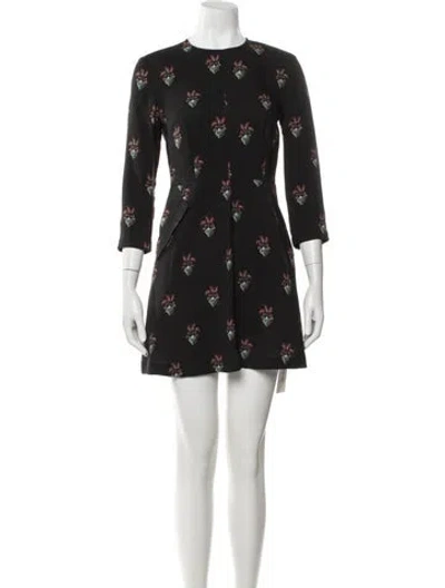 Pre-owned A.l.c Silk Mini Dress In Black