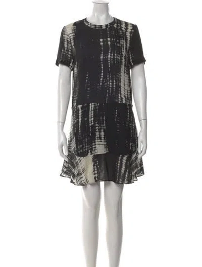 Pre-owned A.l.c Silk Mini Dress In Black